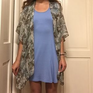 Simple Periwinkle Skater Dress